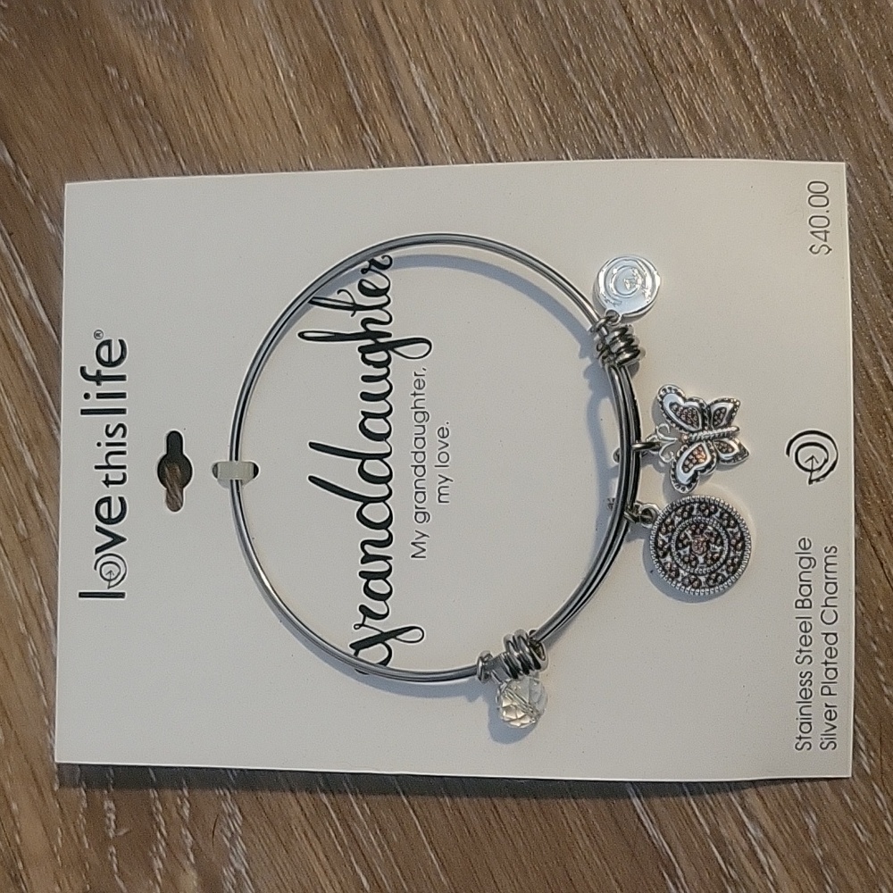 Granddaughter bangle bracelet